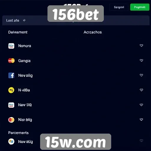 Metodos de pagamento disponíveis no 156bet